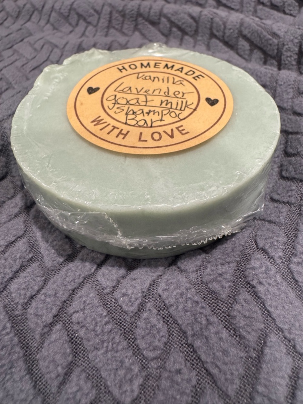 Lavender Vanilla Goat Milk Shampoo Bar - Light Green